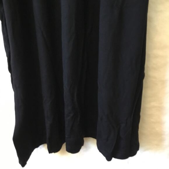 GAP Factory Black Short Sleeve Wrap Dress - Picture 15 of 16